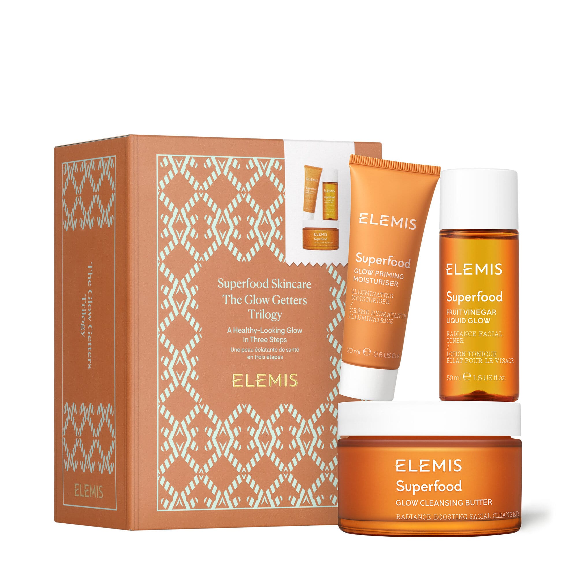 Суперфуд Тріо Здорова шкіра ELEMIS Superfood The Glow-Getters Trilogy Gift Set